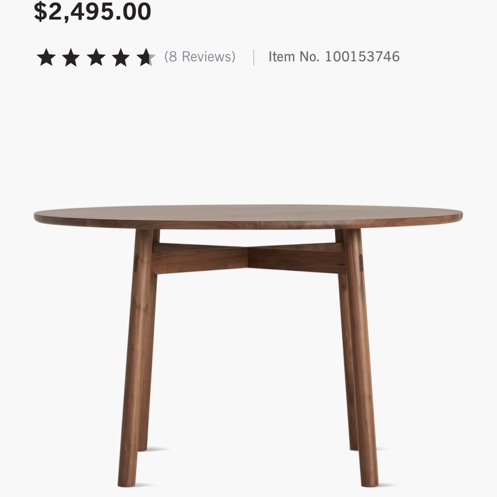 Elegant Brown Dining Table